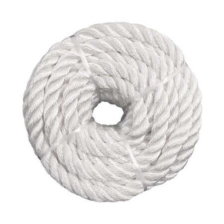 Captain Cold 0.37 in. x 50 ft. White Twisted Nylon Rope CA2741526